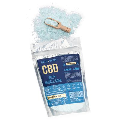 CBD Fizzy Muscle Soak Powder - Eucalyptus Peppermint