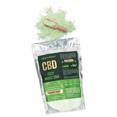 CBD Fizzy Muscle Soak Powder - Lemongrass Kiwi