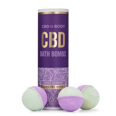 CBD Bath Bombs 3 Pack - Fresh Bamboo