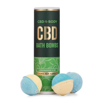 CBD Bath Bombs 3 Pack - Lemongrass Kiwi