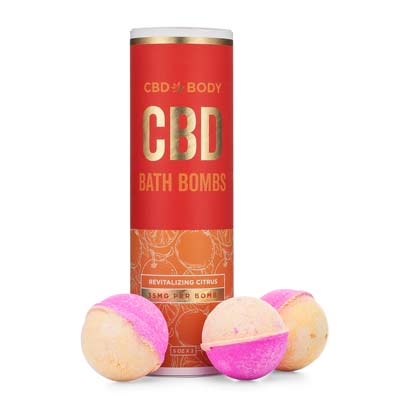 CBD Bath Bombs 3 Pack - Revitalizing Citrus