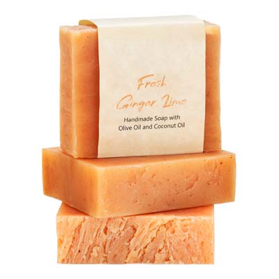 Natural Bar Soap 3 Pack - Fresh Ginger Lime
