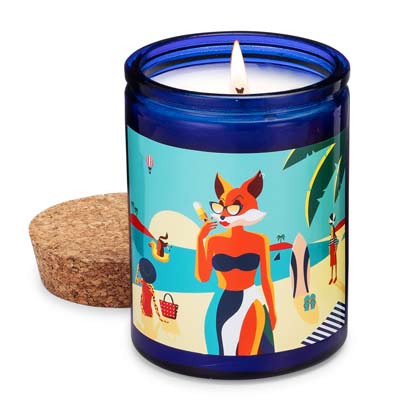 Beach Scene Candle - Crazy Like A Fox