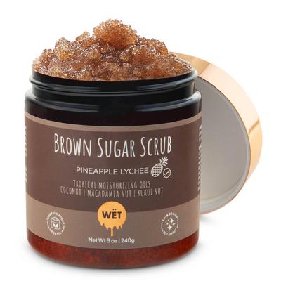 Tropical Glo Brown Sugar Shimmer Scrub - Pineapple Lychee